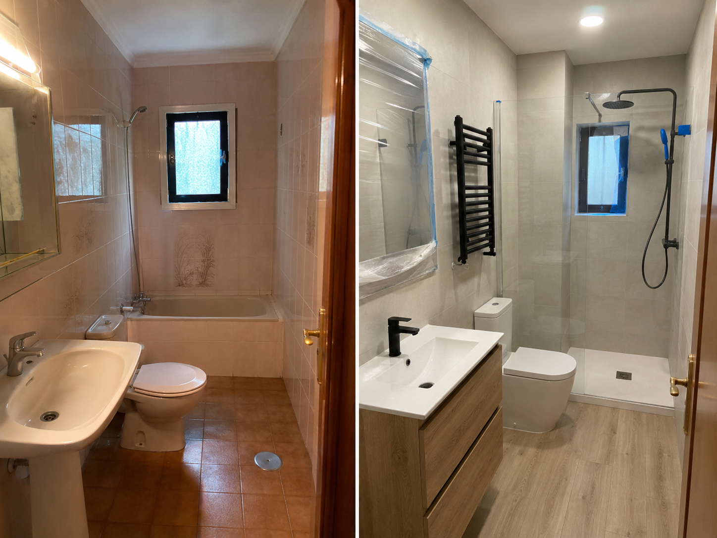Baño moderno en Calle Melquíades Álvarez Oviedo