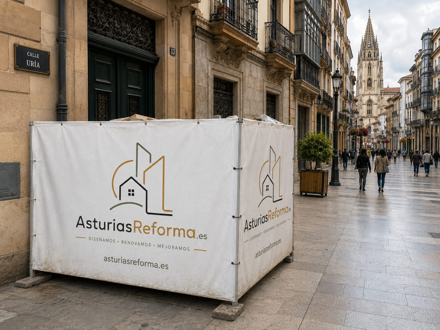 Contenedor señalizado Asturias Reforma